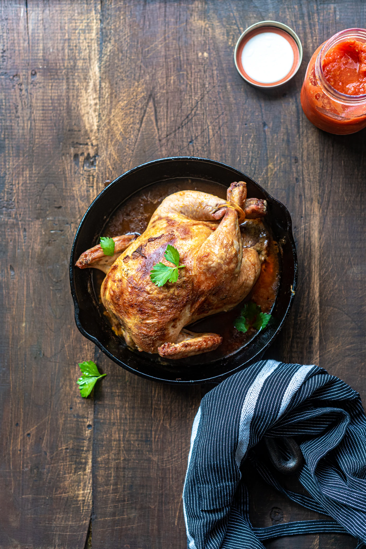 Photo de la recette Poulet rôti aux herbes